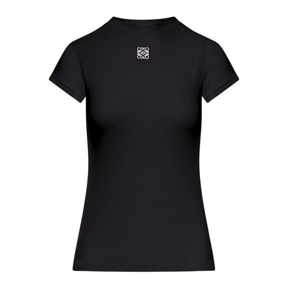 Loewe Women Small Fit T-Shirt With Anagram Embroidery